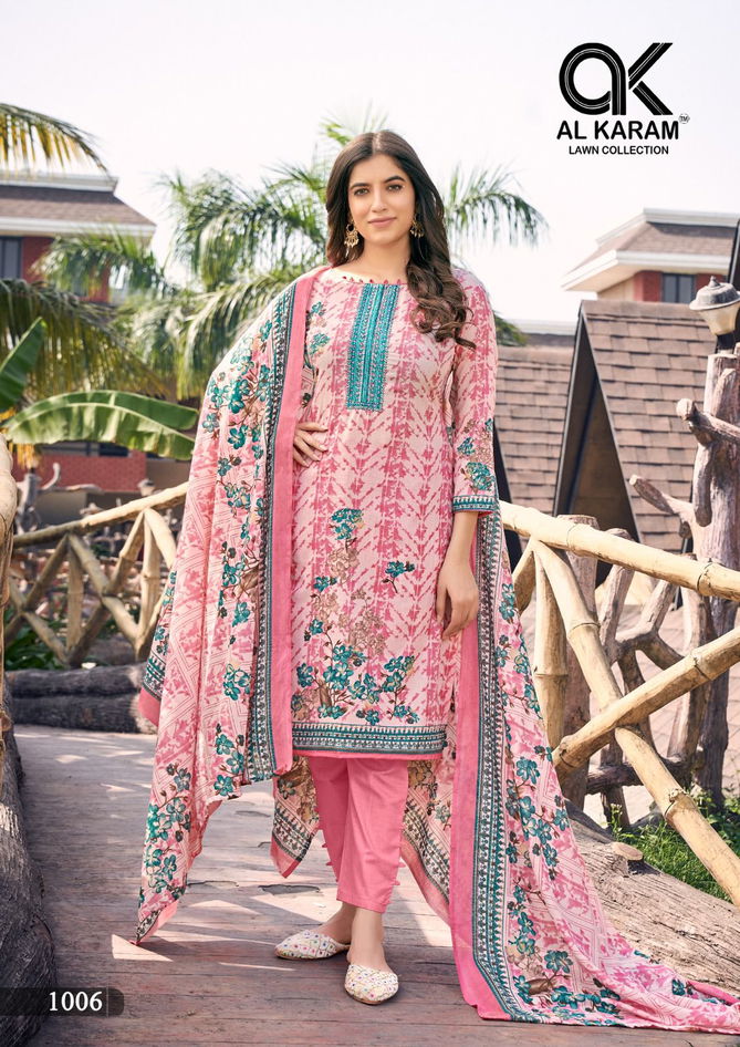 Al Karam Shanaya Wholesale Printed Cotton Dress Material